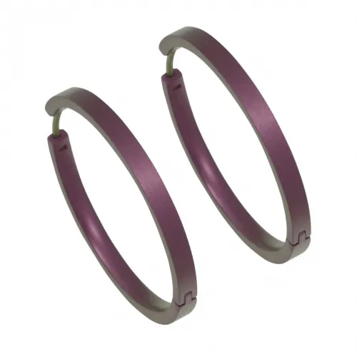 Large Full Brown Hoop Earrings